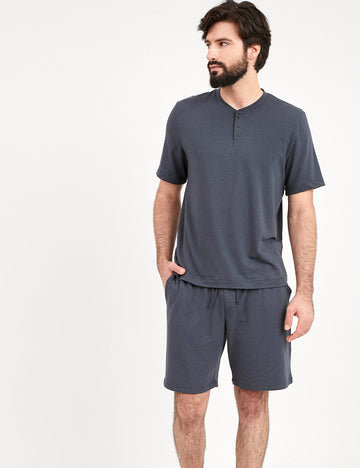 pijama conjunto para hombre algodón short