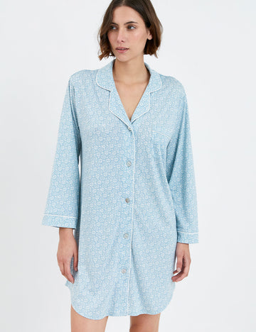 camisola para dormir celeste mujer