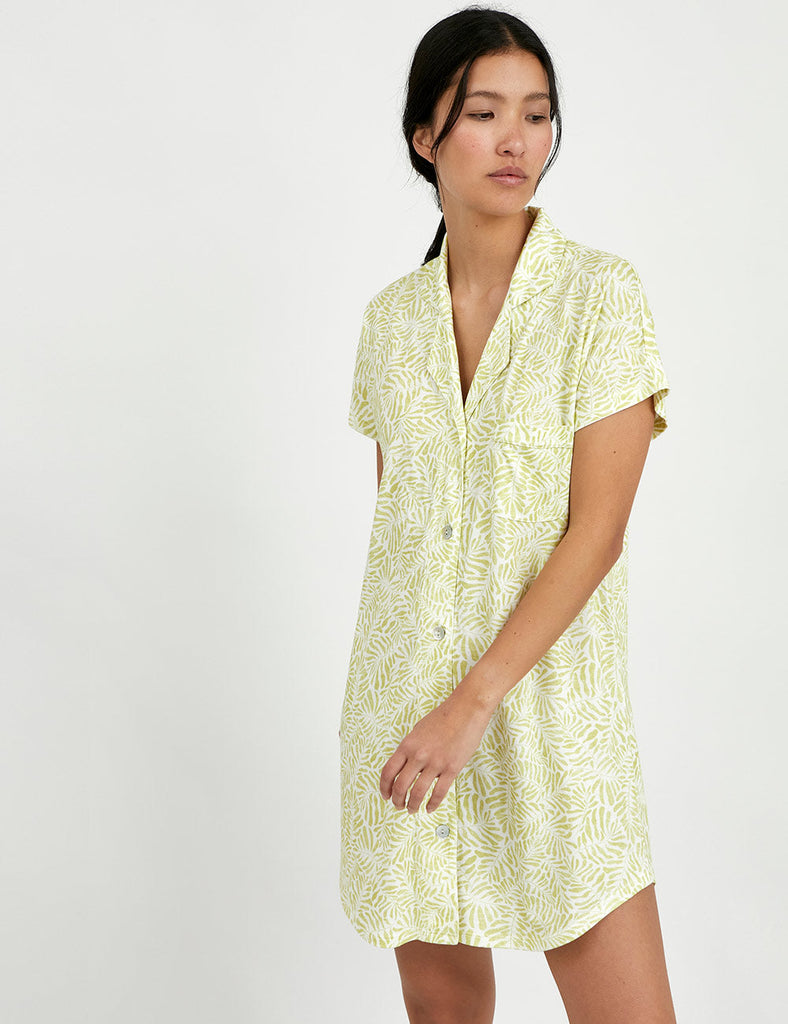 camisola vestido Citron Leaves verde verano mujer