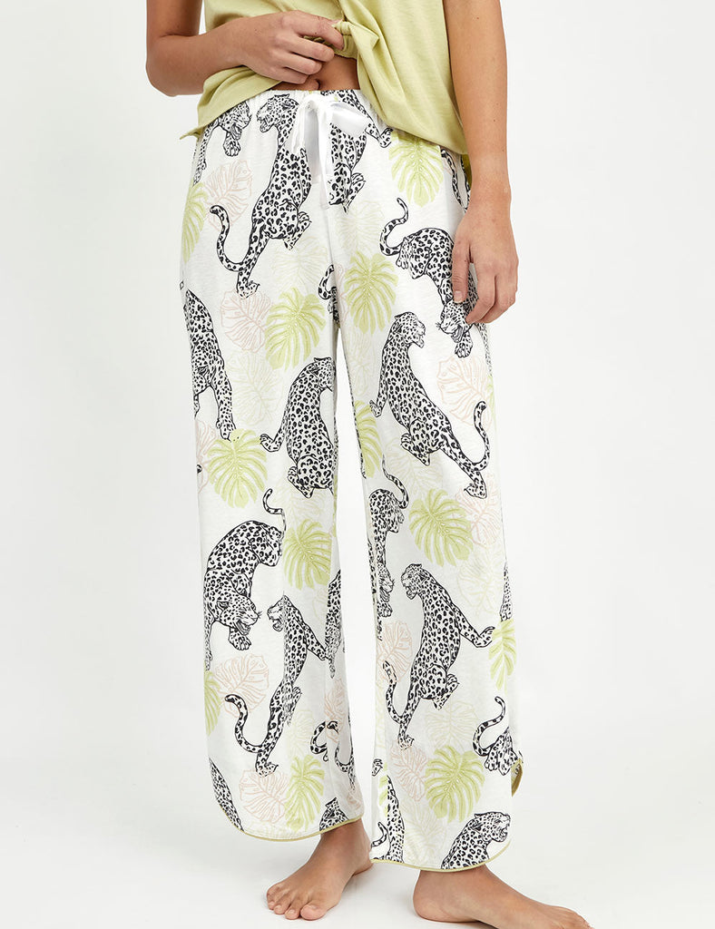 culotte amazon wild leopardo blanco verde