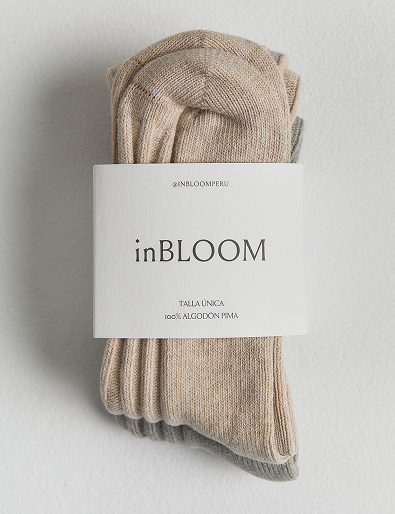 Dúo Medias Rib Terra | In Bloom – In Bloom Sleepwear