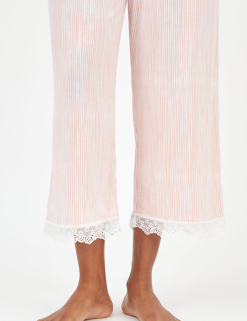 capri detalle pink stripes rosa rayas verano algodón