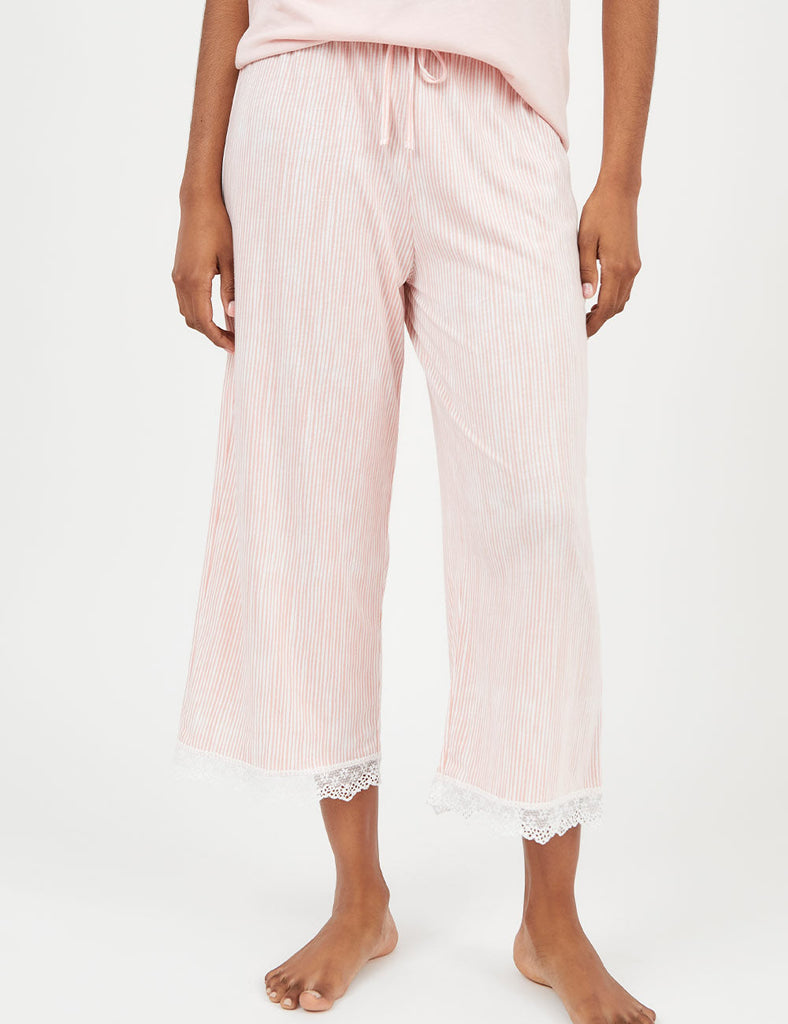 pantalón de pijama pink stripes rosa rayas