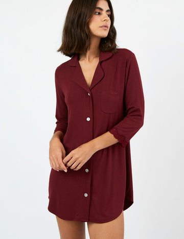 camisola para mujer pijama rojo regalo