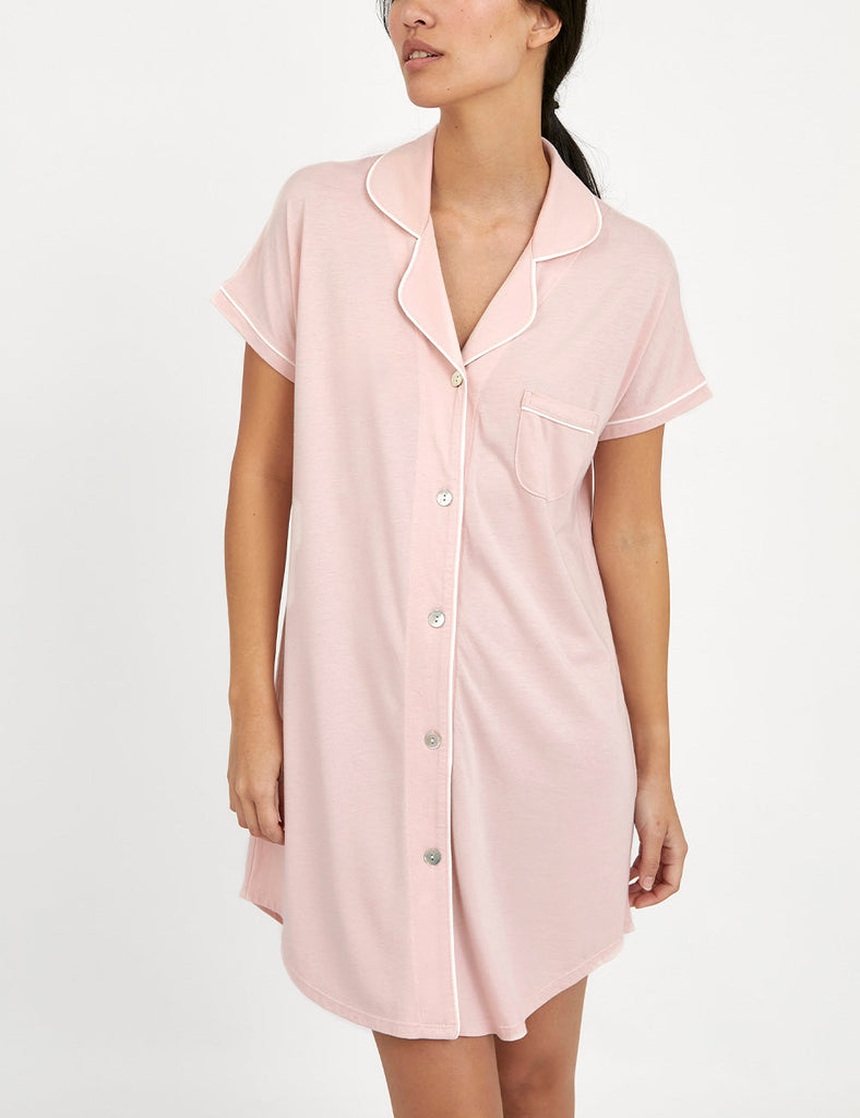 camisola para dormir vestido rosa