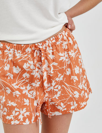 short naranja blanco