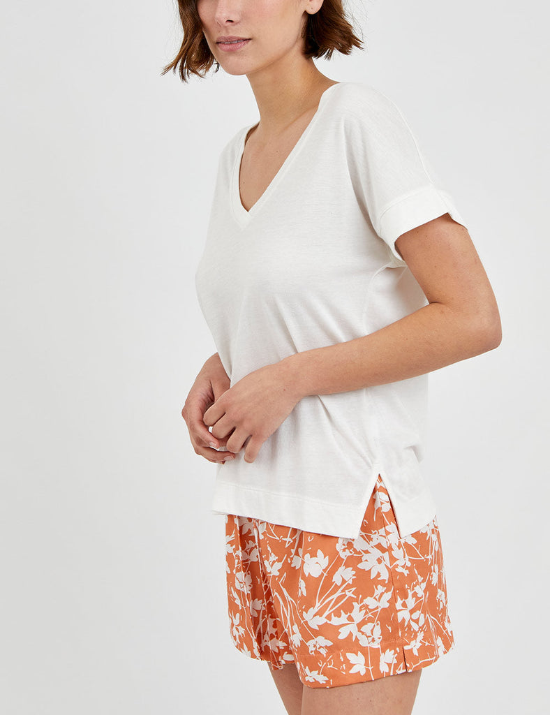 short naranja verano mujer pijama