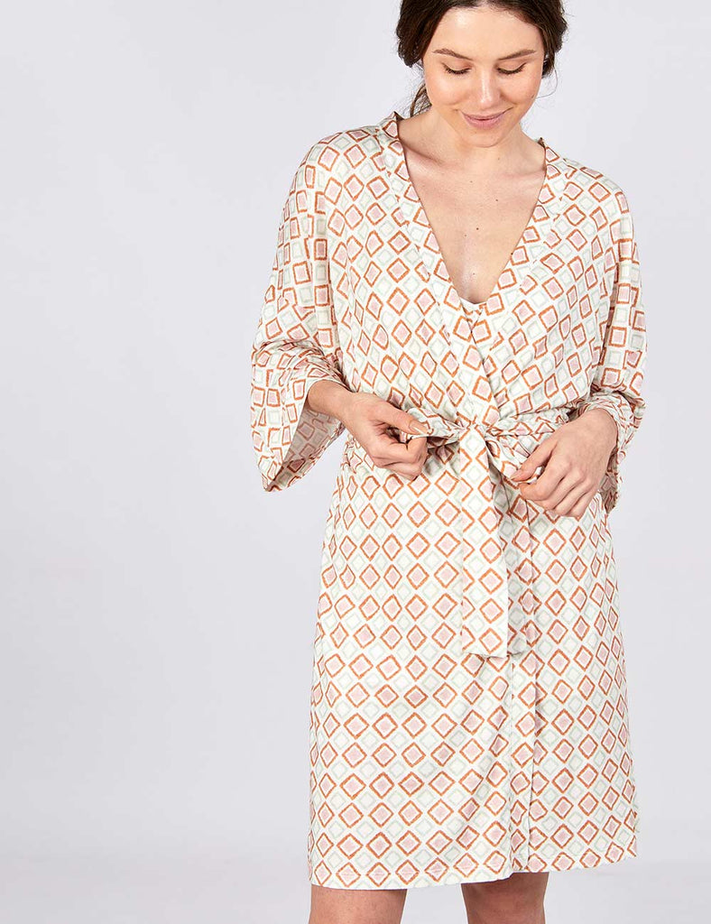 robe pajama rhombi made in peru